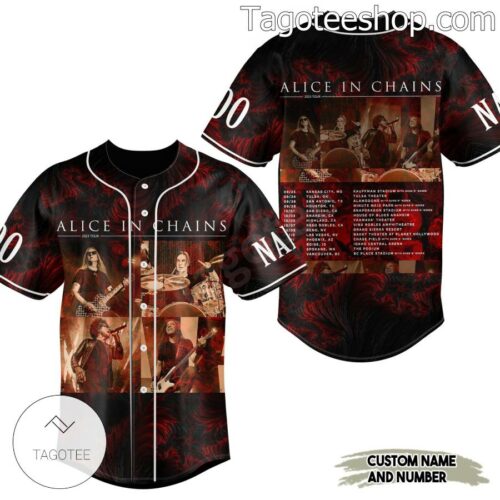 Alice In Chains 2023 Tour Personalized Fan Baseball Shirts Sports