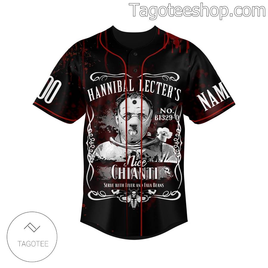 Hannibal Lecter's Nice Chianti Baseball Jersey a