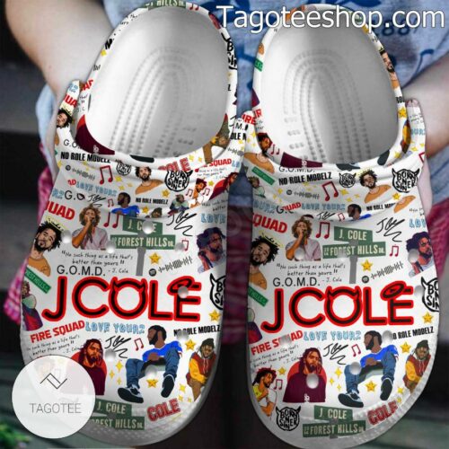 J Cole Rapper Clogs Shoes