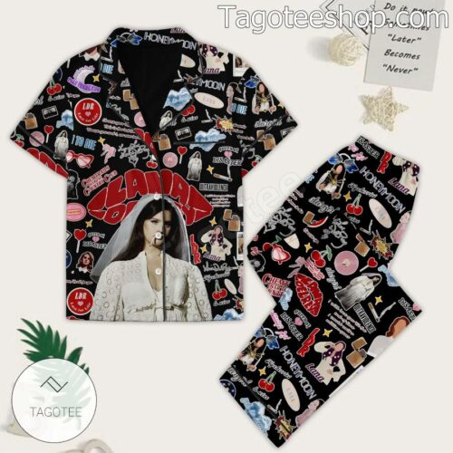 Lana Del Rey Singer Fan Sleepwear Set