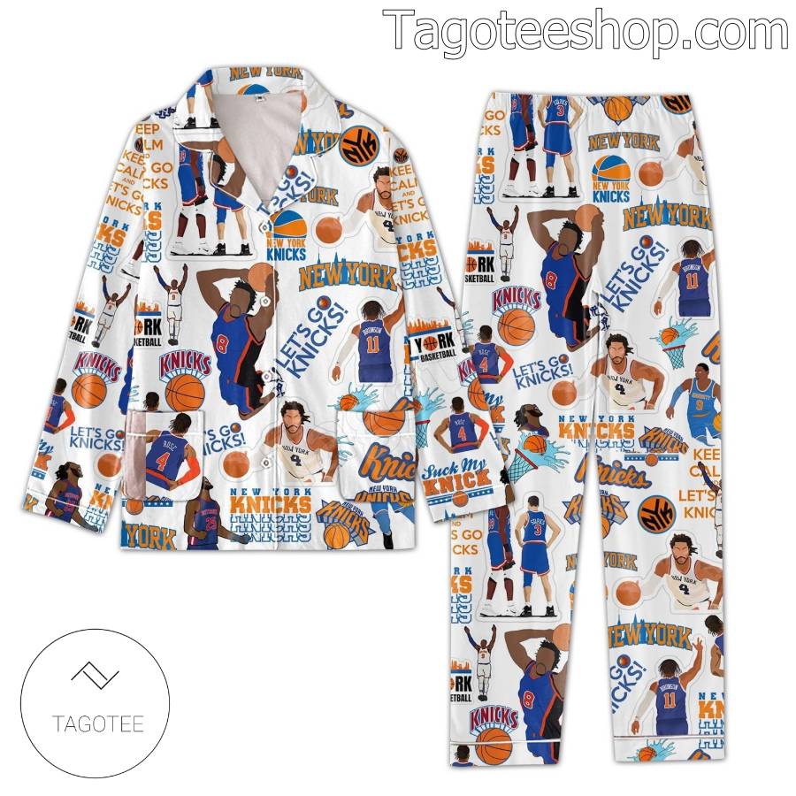 New York Knicks Basketball Matching Pajama Sleep Sets a