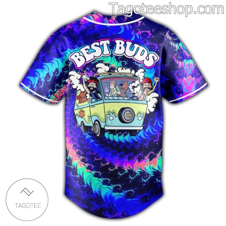 Scooby-doo Best Buds Trippy Baseball Shirt b