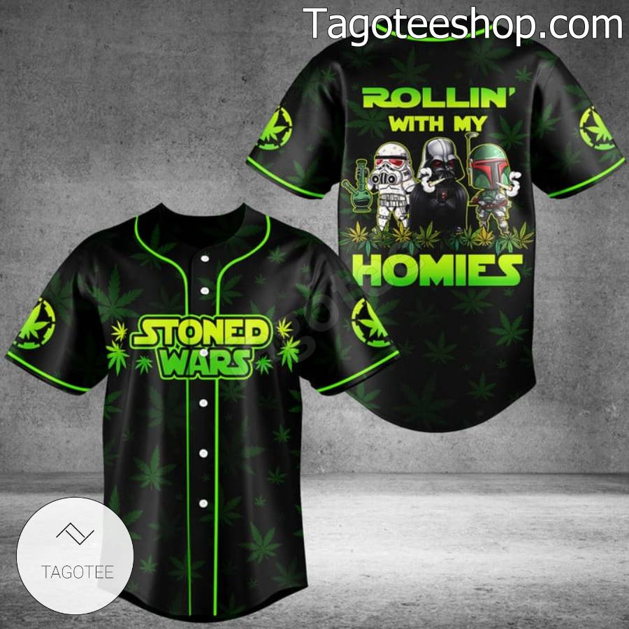 Stoned Wars Rollin' With My Homies Baseball Shirt