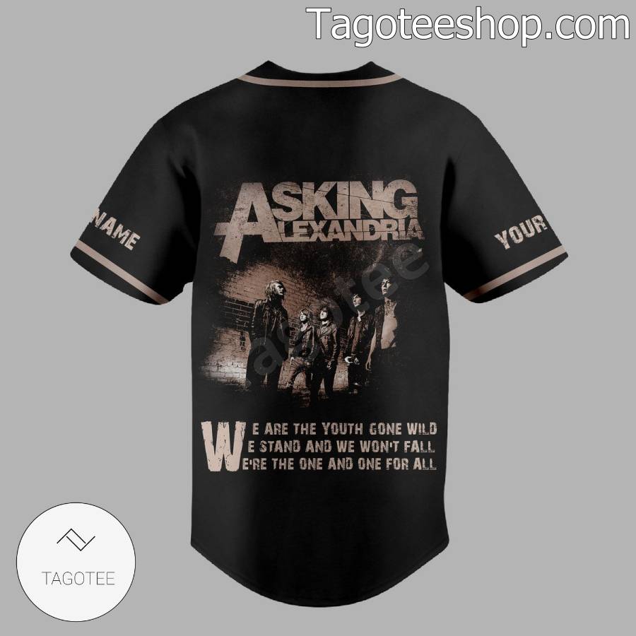 Asking Alexandria Signatures We Are The Youth Come Wild Personalized Baseball Jersey b