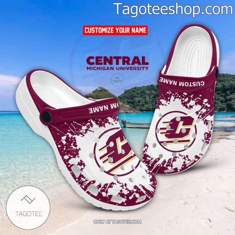 Central Michigan University Clogs Shoes - EmonShop