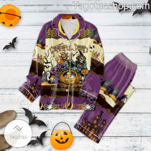 Grateful Dead On Halloween The Dead Will Rise Again Matching Pajama Sleep Sets