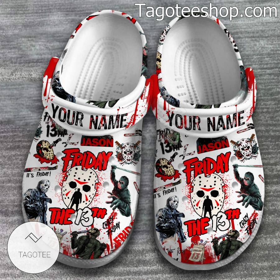 Jason Voorhees Friday The 13th Personalized Crocs Clogs a