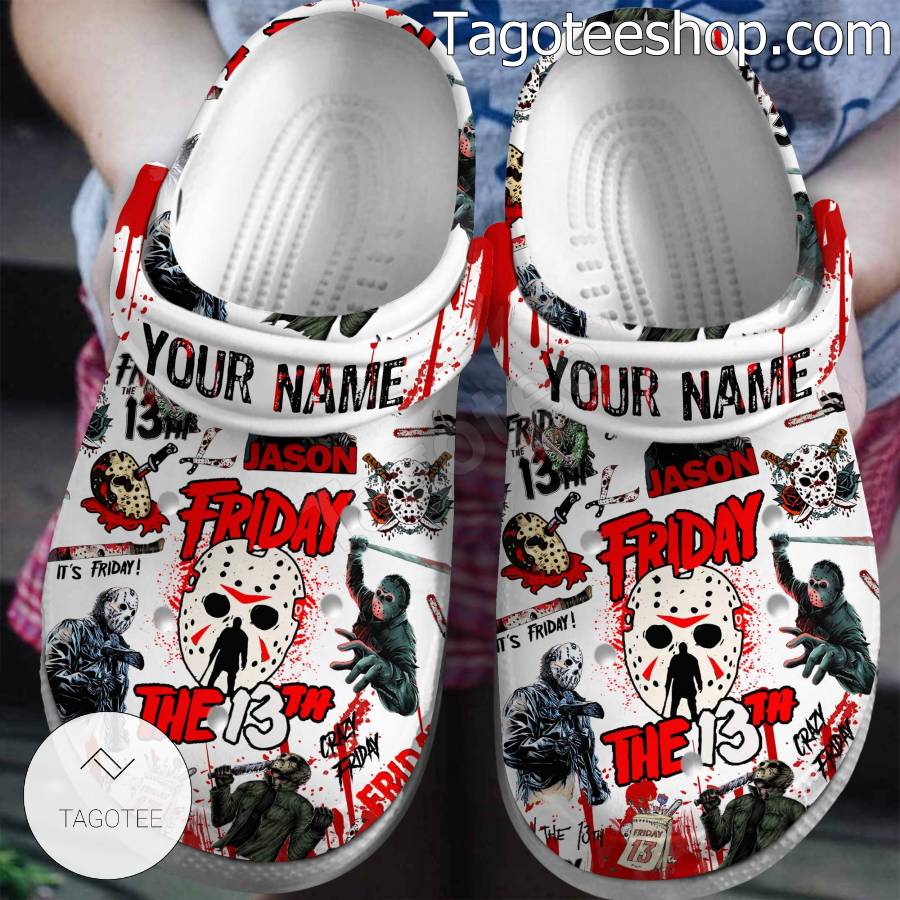 Jason Voorhees Friday The 13th Personalized Crocs Clogs
