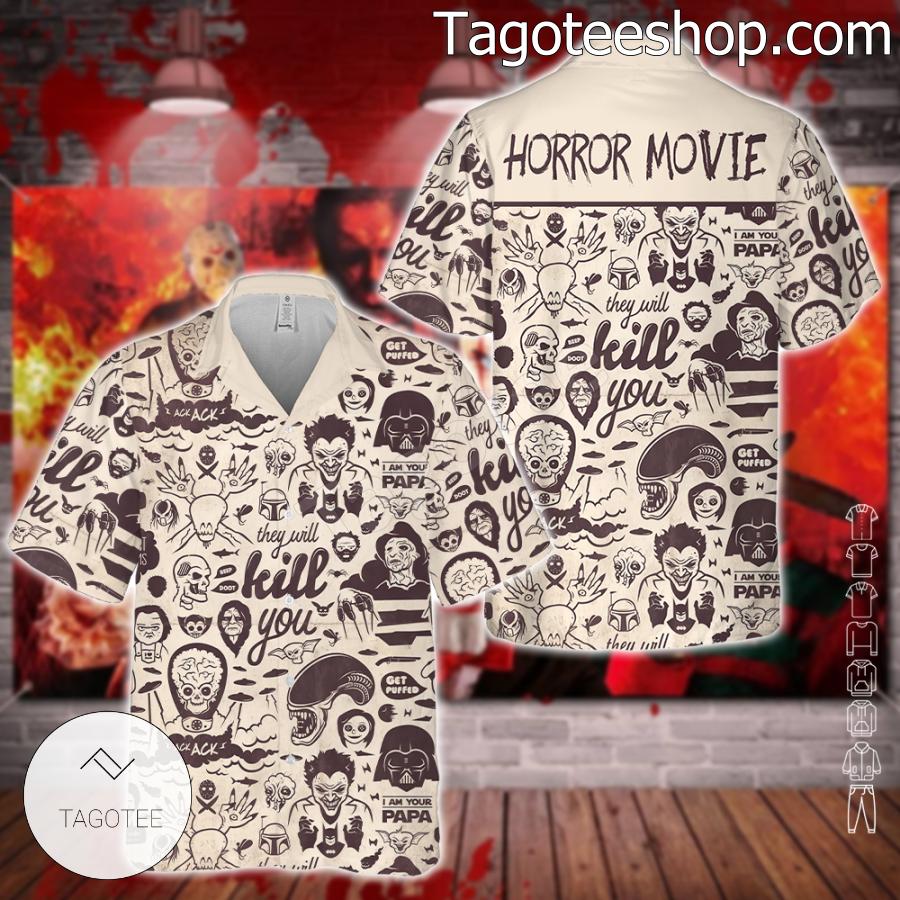 Kill You Horror Movie Hawaiian Shirt