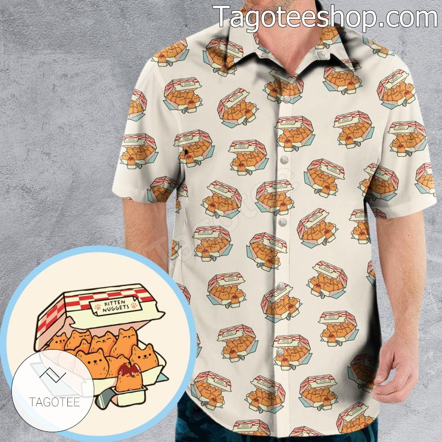 Kitten Nuggets Pattern Hawaiian Shirt a