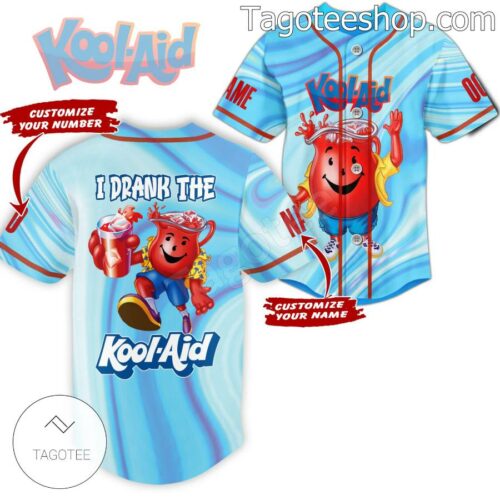 Kool-aid I Drank The Kool-aid Personalized Baseball Jersey