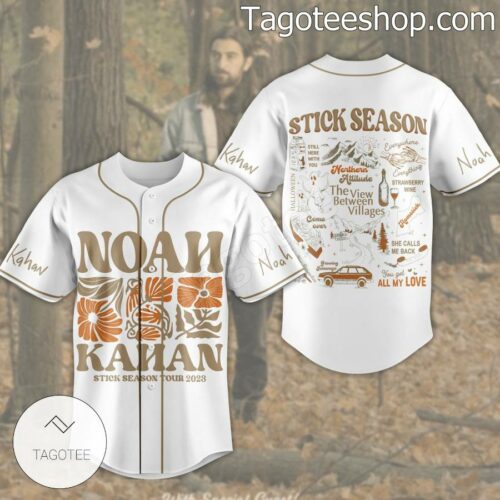 Noah Kahan Stick Season Tour 2023 Baseball Jersey