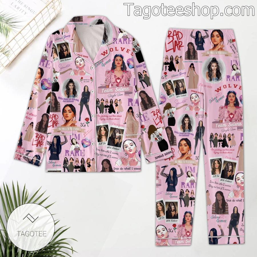 Selena Gomez Music Pattern Pajama Sleep Sets a