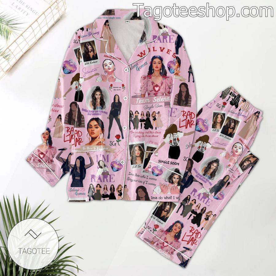 Selena Gomez Music Pattern Pajama Sleep Sets