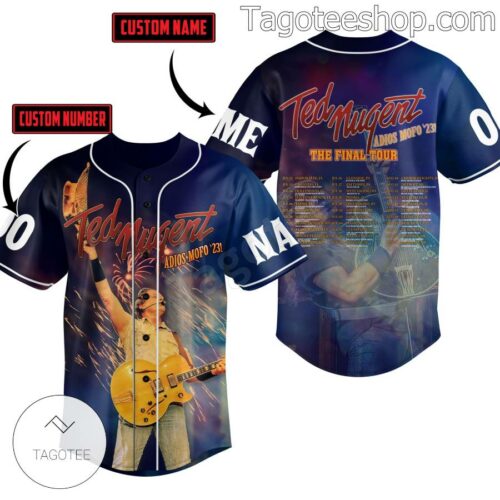 Ted Nugent Adios Mofo '23 The Final Tour Personalized Baseball Jersey