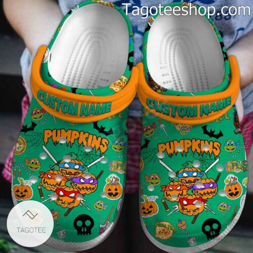 Teenage Mutant Ninja Turtles Pumpkins Halloween Personalized Crocs Shoes