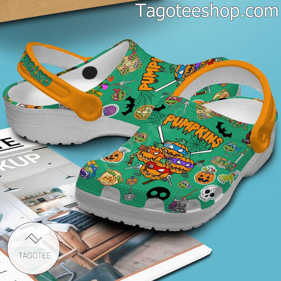 Teenage Mutant Ninja Turtles Pumpkins Halloween Personalized Crocs Shoes a