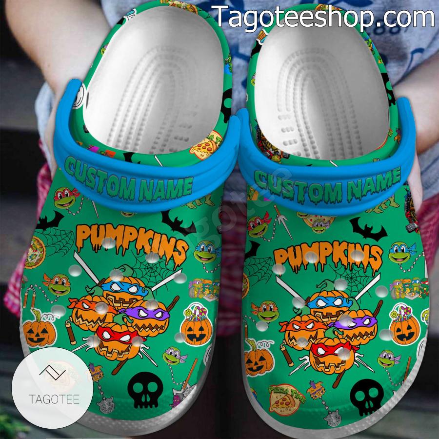 Teenage Mutant Ninja Turtles Pumpkins Halloween Personalized Crocs Shoes b