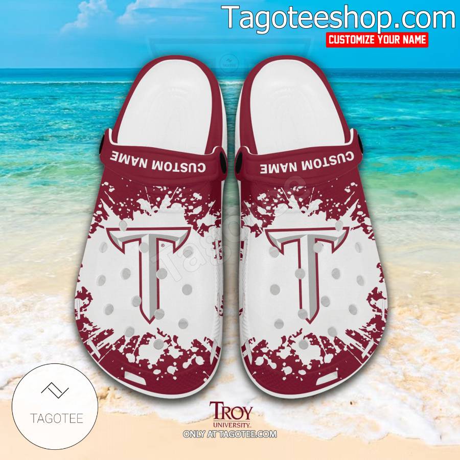 Troy University-Montgomery Campus Clogs Shoes - EmonShop a