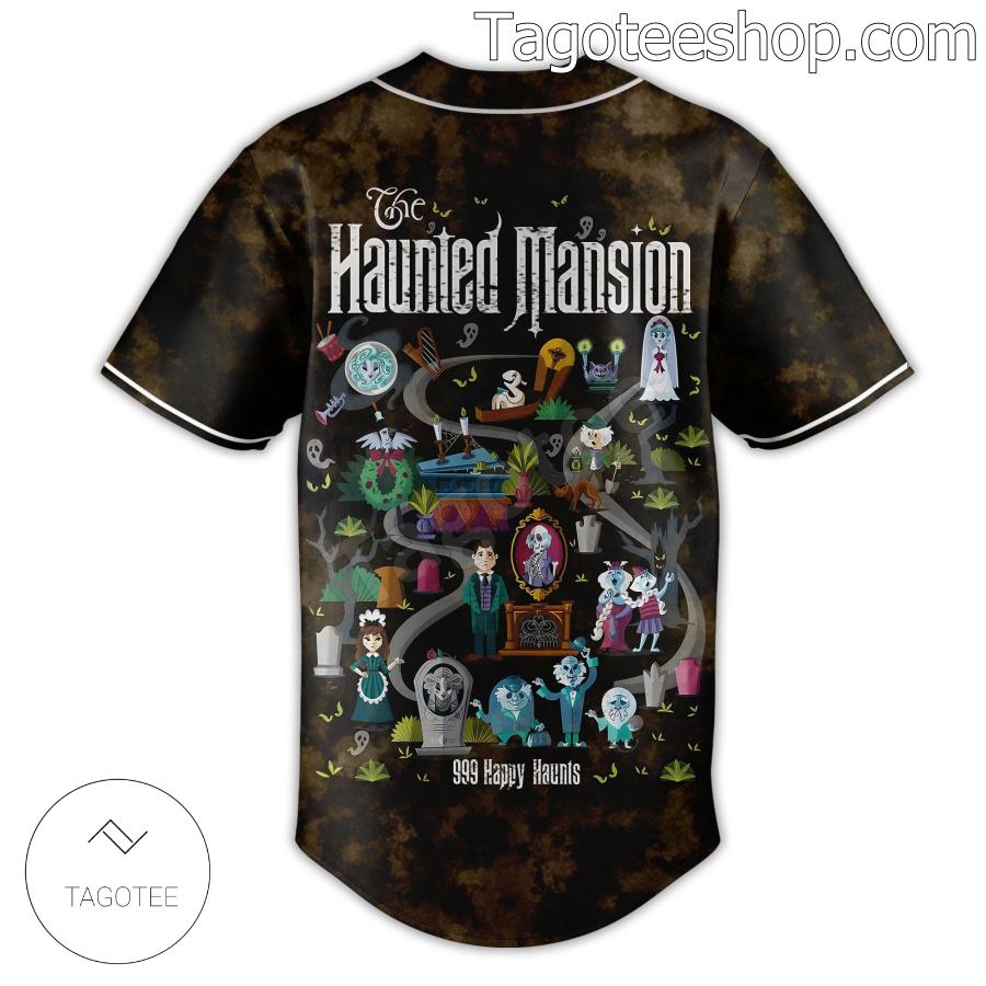 Welcome Foolish Mortals The Haunted Mansion 999 Happy Haunt Jersey Shirt c