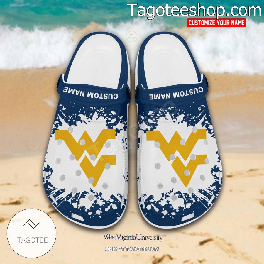 West Virginia University Clogs Shoes - EmonShop a