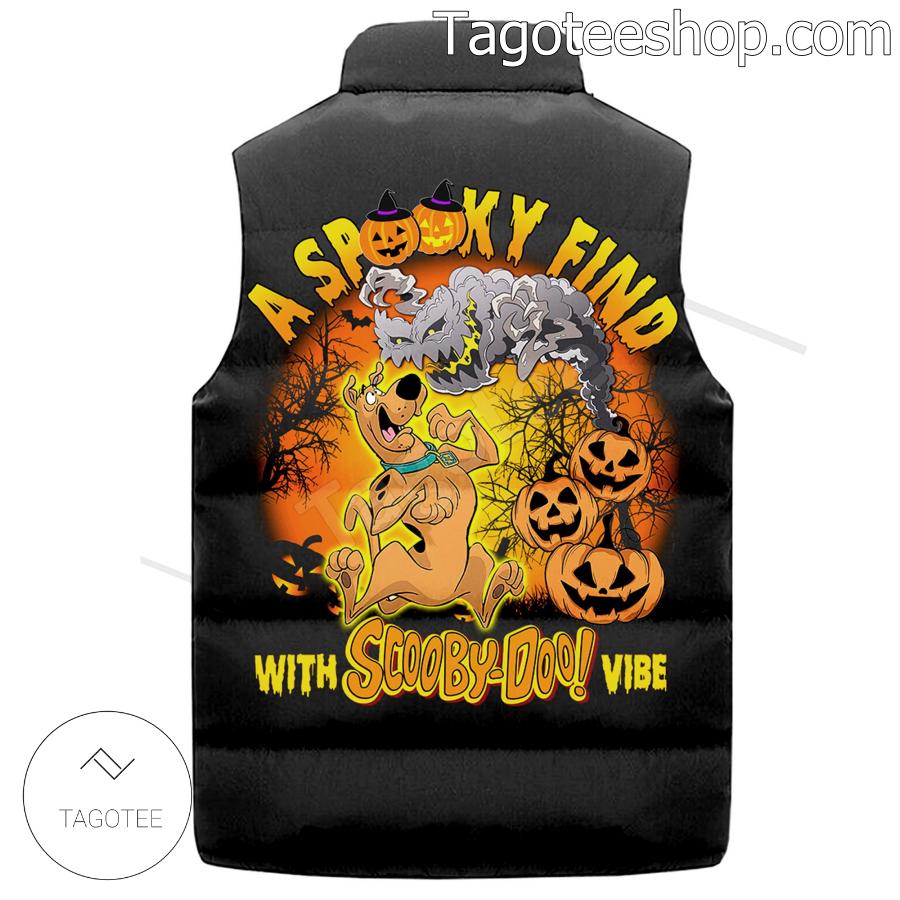 A Spooky Find With Scooby-doo Vibe Puffer Sleeveless Jacket b