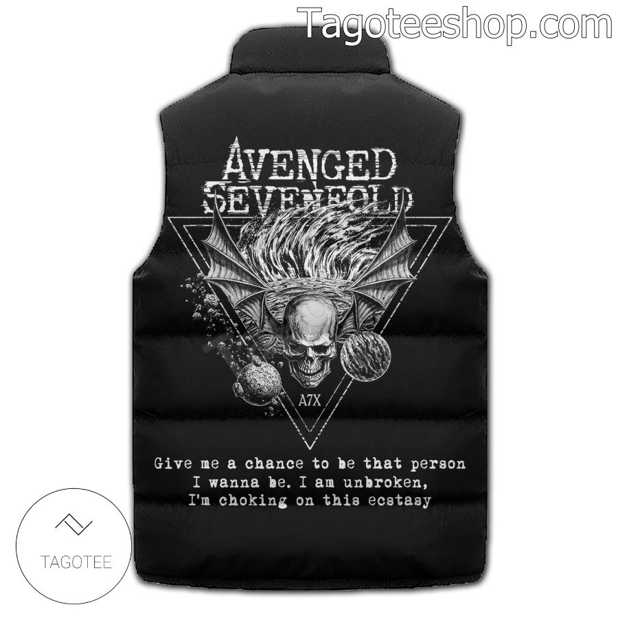 Avenged Sevenfold Give Me A Chance To Be That Person Puffer Sleeveless Jacket b