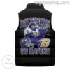 Baltimore Ravens Go Ravens Puffer Vest b