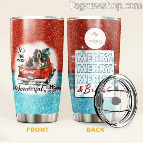 Basset Hound Dog It's The Most Wonderful Time Of The Year Tumbler