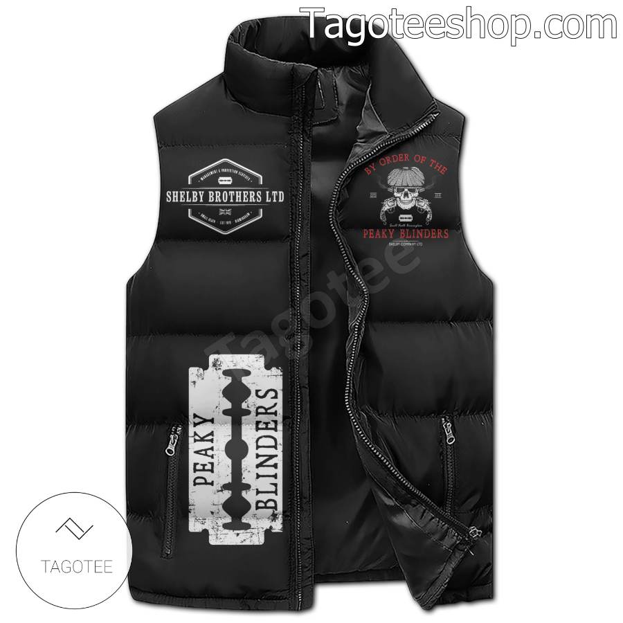 By Order Of The Peaky Fookin Blinders Puffer Sleeveless Jacket a