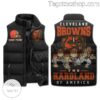 Cleveland Browns The Hardland Of America Puffer Sleeveless Jacket