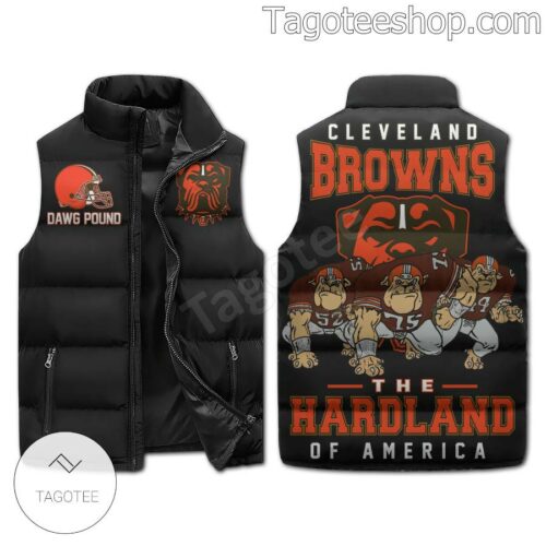 Cleveland Browns The Hardland Of America Puffer Sleeveless Jacket