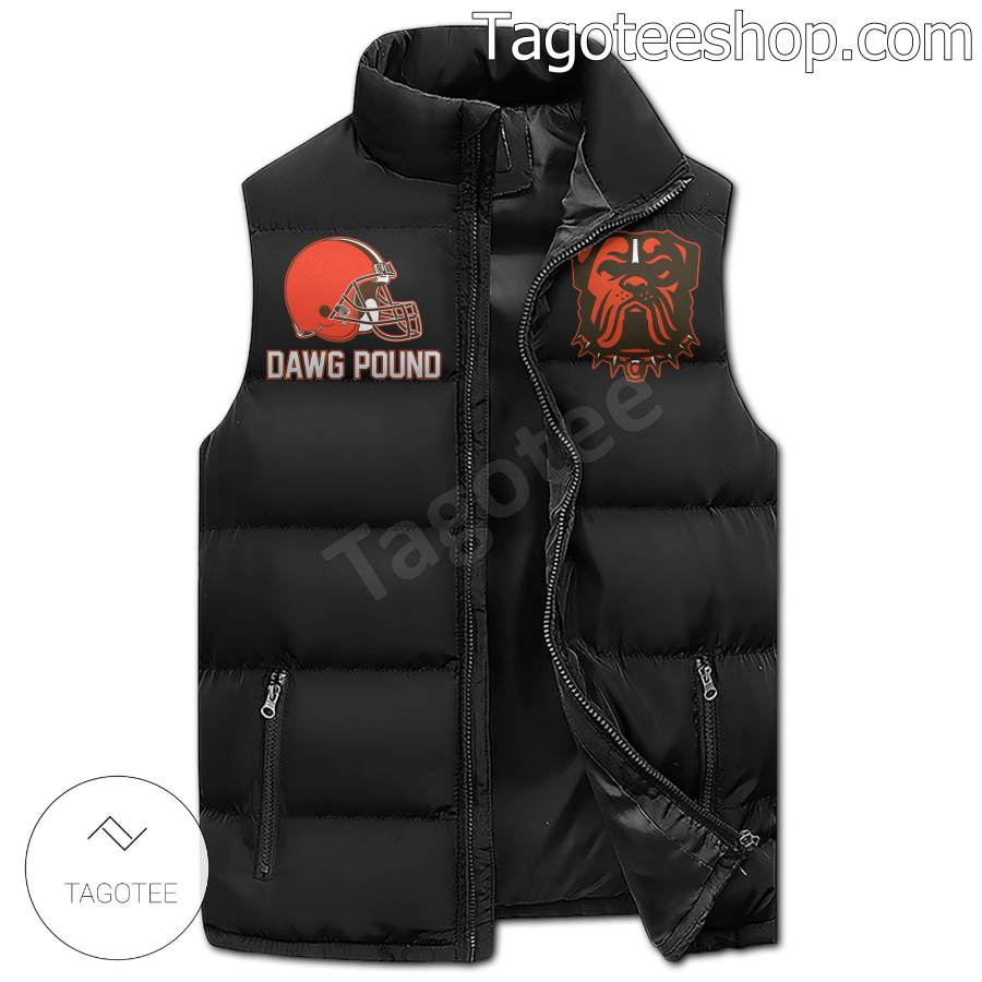 Cleveland Browns The Hardland Of America Puffer Sleeveless Jacket a