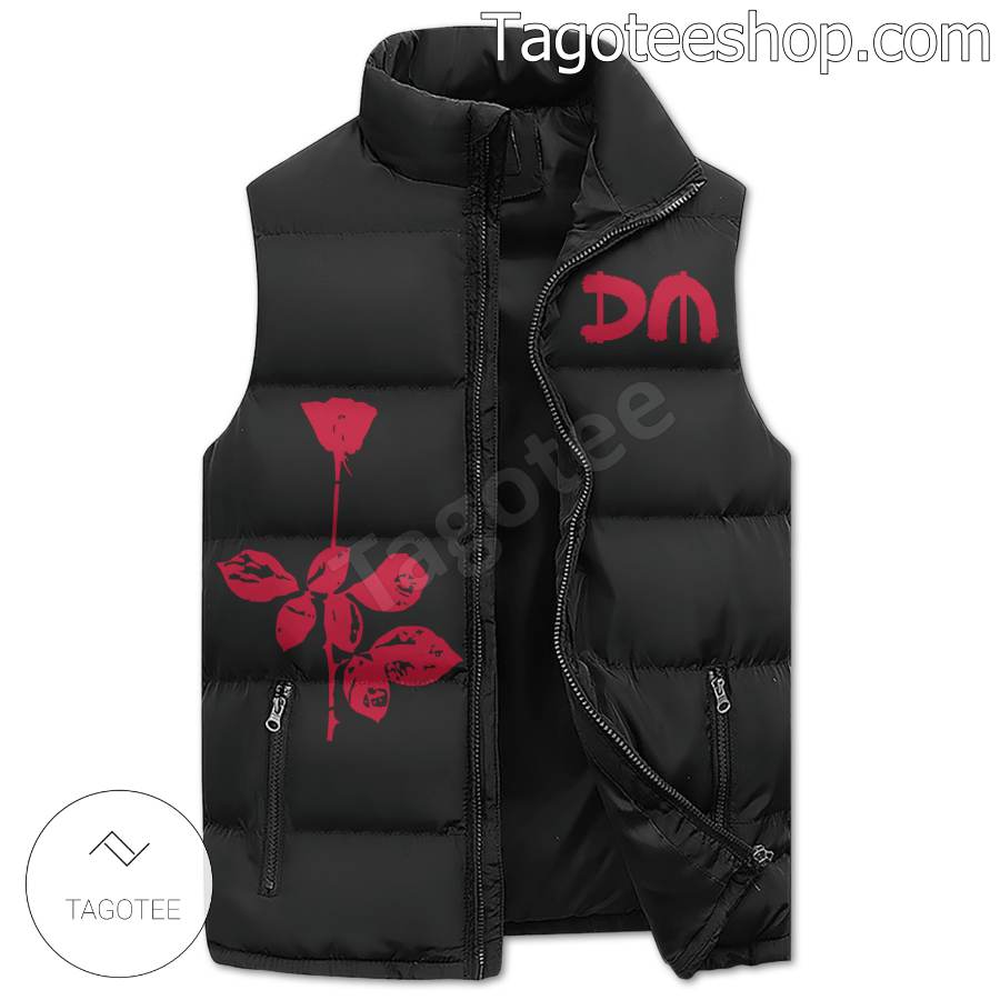 Depeche Mode Let Your Mind Do The Walking Puffer Sleeveless Jacket a