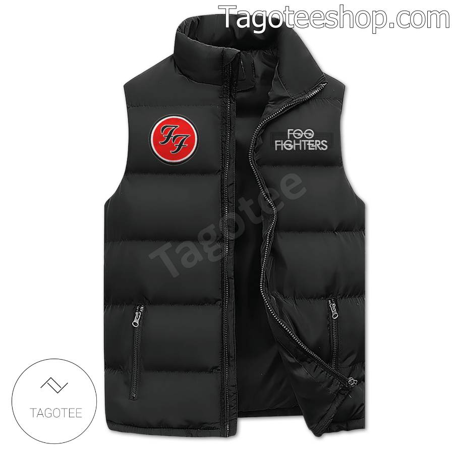 Foo Fighters It's Times Like These You Learn To Live Again Puffer Sleeveless Jacket a