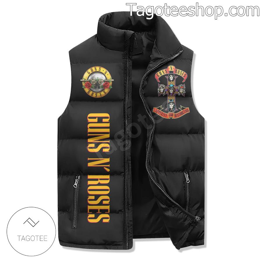 Guns N' Roses Take Me Down To The Paradise City Puffer Sleeveless Jacket a