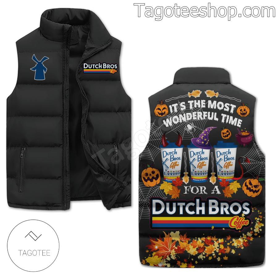 It's The Most Wonderful Time For A Dutch Bros Halloween Puffer Vest
