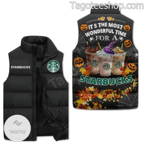 It's The Most Wonderful Time For A Starbucks Halloween Puffer Vest