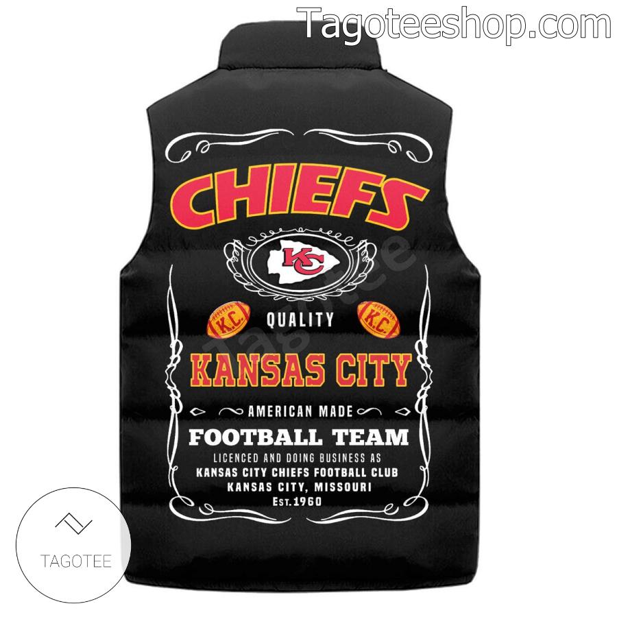 Kansas City Chiefs American Made Football Team Puffer Sleeveless Jacket b
