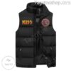 Kiss Rock And Roll All Night And Party Every Day Puffer Sleeveless Jacket a