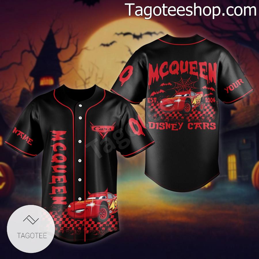 Mcqueen Disney Cars Personalized Jersey Shirt