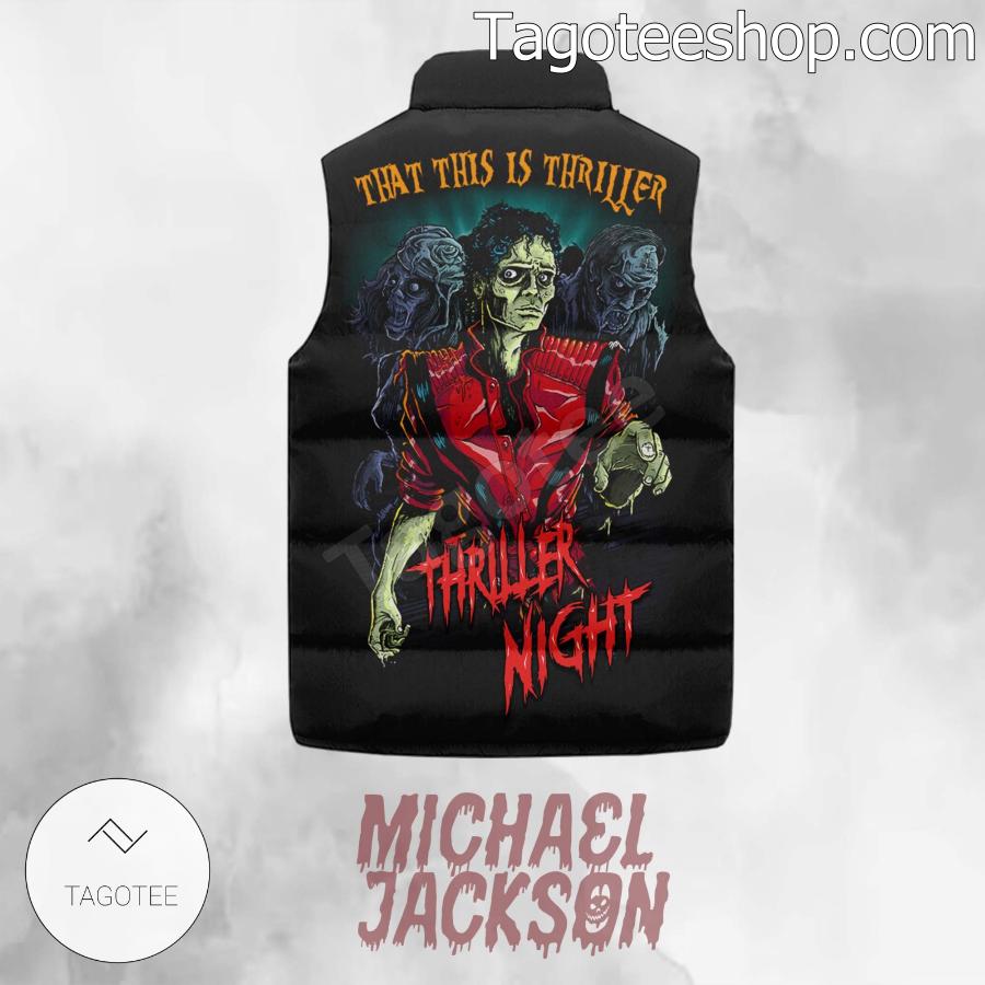 Michael Jackson That This Is Thriller Thriller Night Puffer Sleeveless Jacket b