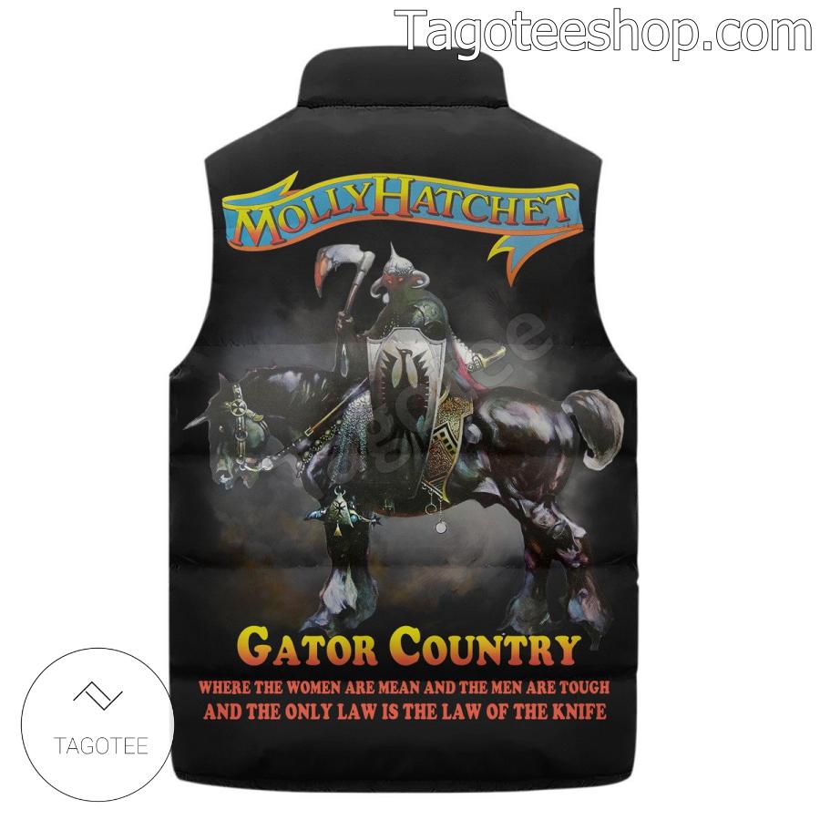 Molly Hatchet Gator Country Puffer Vest b