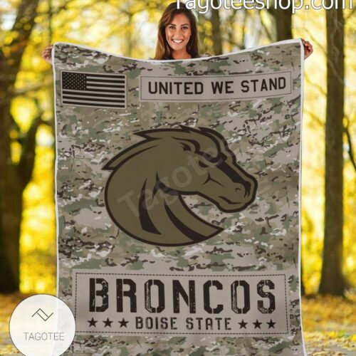 NCAA Boise State Broncos Army Camo Blanket