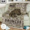 NCAA Boise State Broncos Army Camo Blanket a