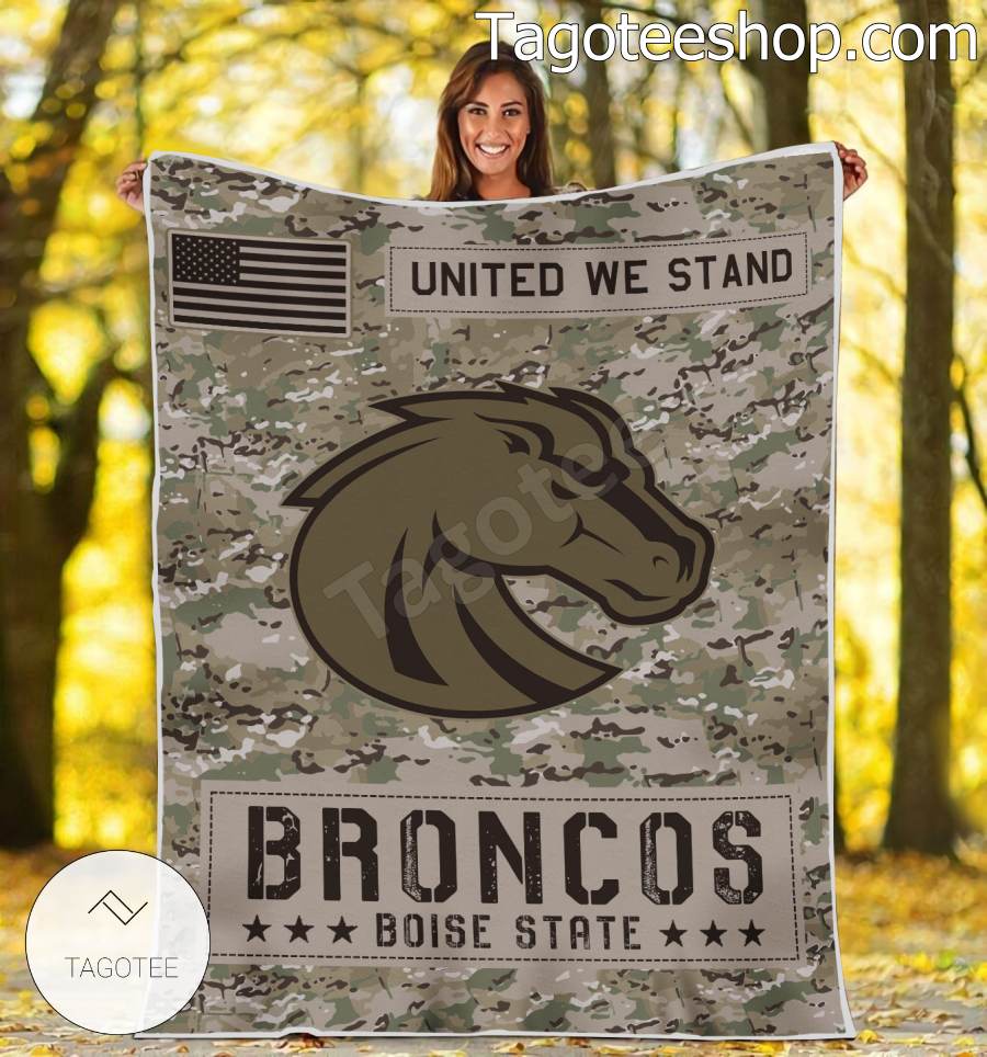 NCAA Boise State Broncos Army Camo Blanket