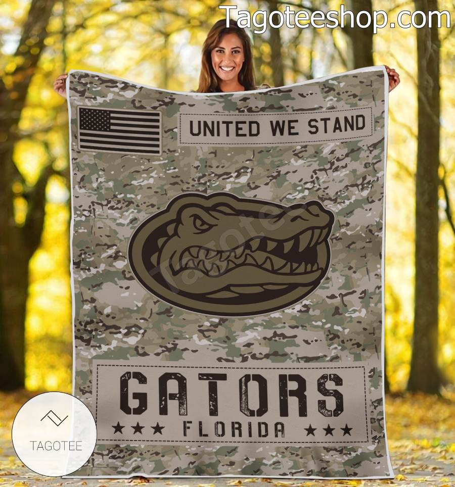 NCAA Florida Gators Army Camo Blanket
