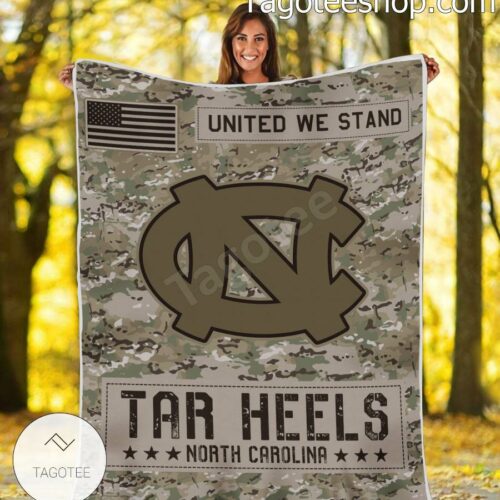 NCAA North Carolina Tar Heels Army Camo Blanket