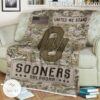 NCAA Oklahoma Sooners Army Camo Blanket a