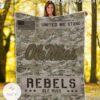 NCAA Ole Miss Rebels Army Camo Blanket